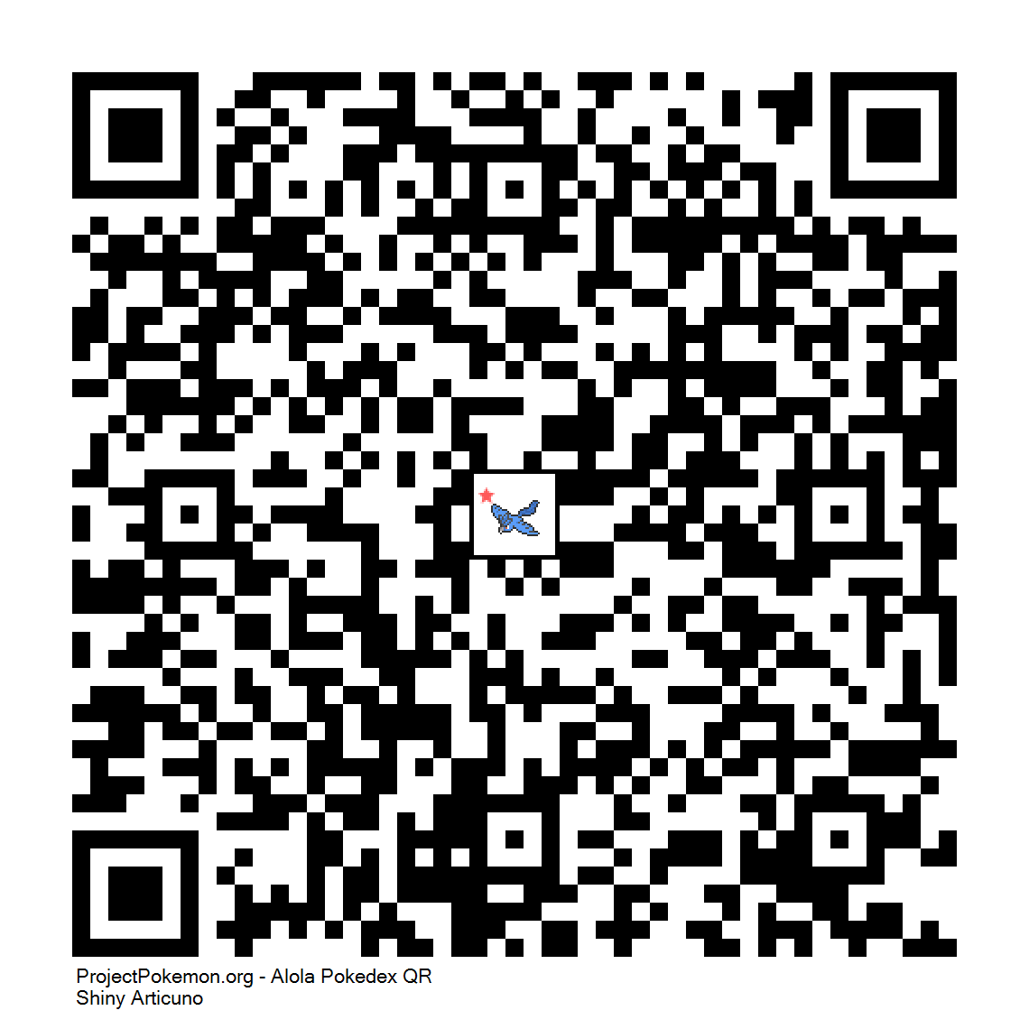 Cdigo QR de Articuno variocolor